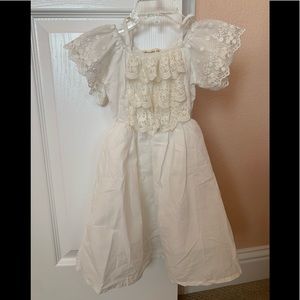 NWOT off white dress size 4T